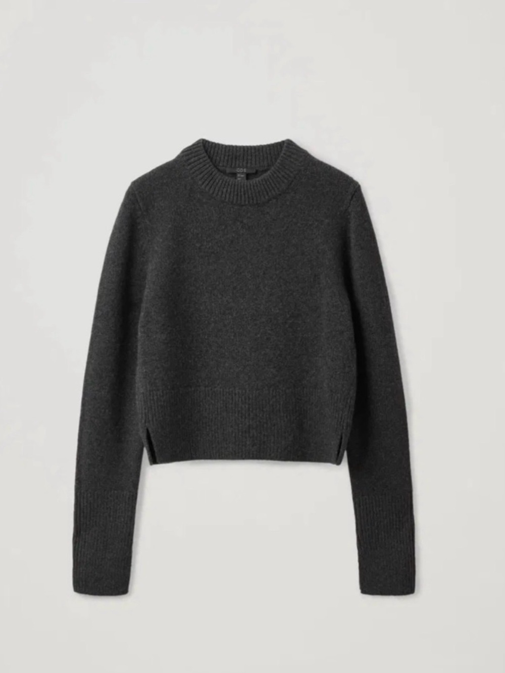 COS Cashmere Charcoal Crewneck Women's Sweater Jumper